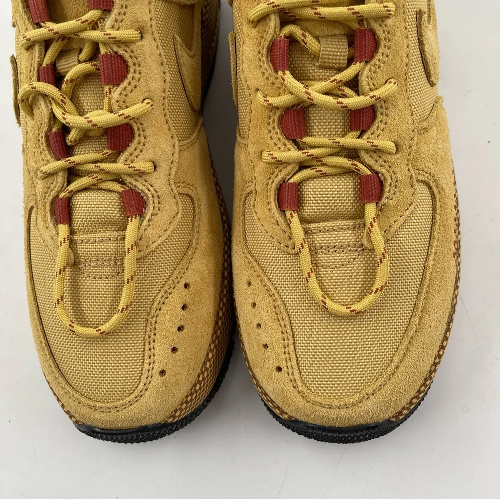 Nike Women’s Air Force 1 Wild Wheat Gold-SZ 6.5 -Low Lace-Up Shoes Sneaker